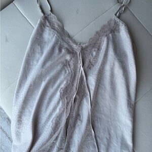 oysho Elegant Lace Trimmed Camisole